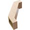 Ekena Millwork 5-inch W x 14-inch D x 18-inch H Burlington Rough Cedar Woodgrain TimberThane Knee Brace, Primed BRCUR05X14X18BURRCPR - alternate 6